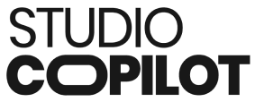 Studio Copilot Black Logo in Transparent Background